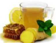 Чай имбирный рецепт, приготовлениекак заварить чай с имбирем, лимоном и малинойпольза имбирного чая