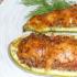 Stuffed zucchini with minced meat in the oven