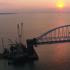 Published footage of the arch of the Kerch bridge, the design is striking in size