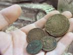 Cleaning (restoration) of found ancient coins