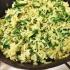 “Green rice” with spinach and peas Rice with spinach in a slow cooker