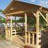 How to build a garden gazebo from wood Rectangular gazebos for summer cottages