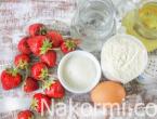 Super dough for dumplings with strawberries